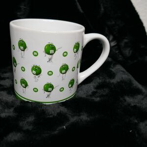 Green M&M Coffee Mug Cup 2018 Frankford Candy 12 oz White Ceramic